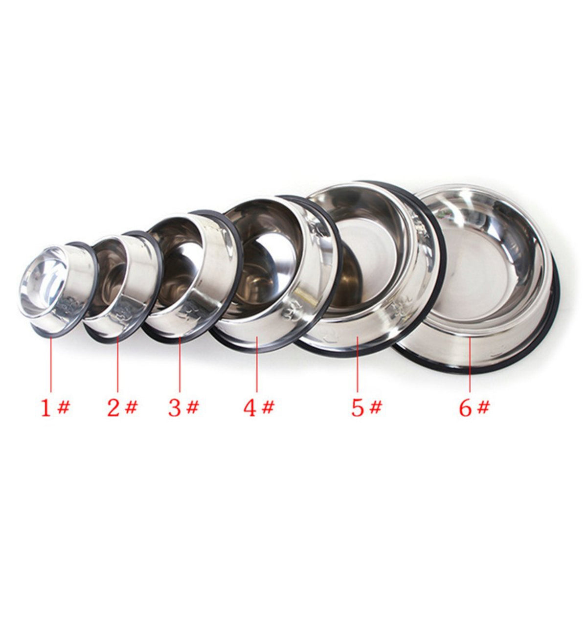 Stainless Steel Pet Bowl for Cats and Dogs