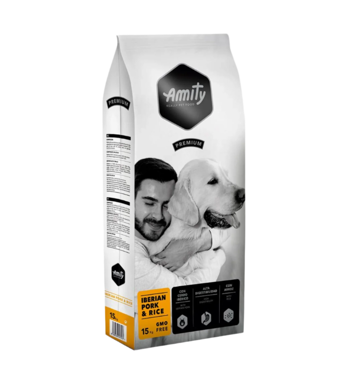 Amity Premium Iberian Pork & Rice 4/15 Kg – Dry Dog Food