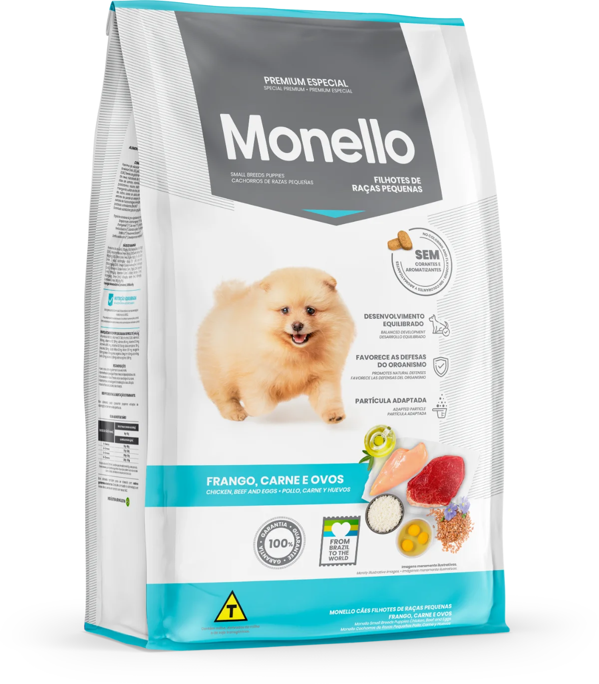 Monello Small Breed Puppy – Chicken, Beef & Eggs Dry Dog Food