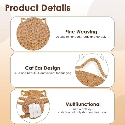 Cat scratcher pad (cat ear design)