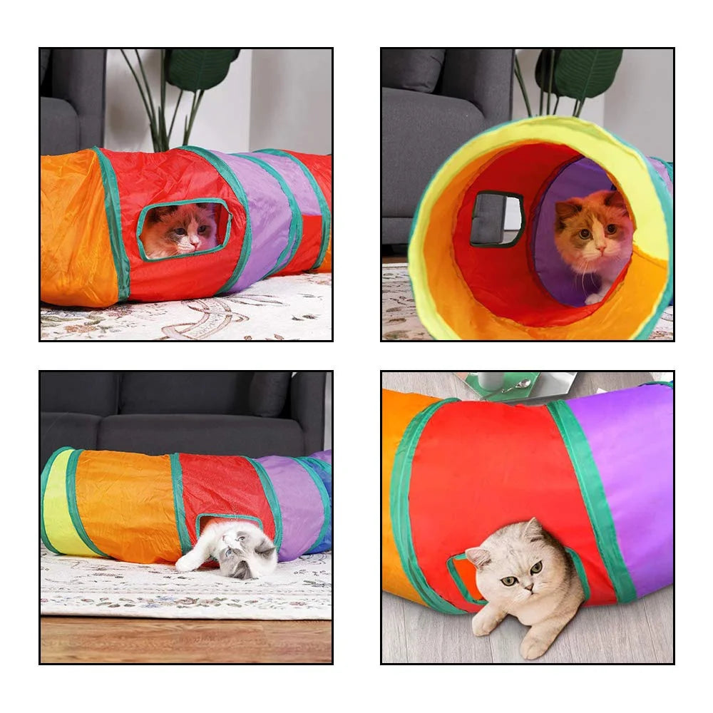 Rainbow Cat Play Tunnel