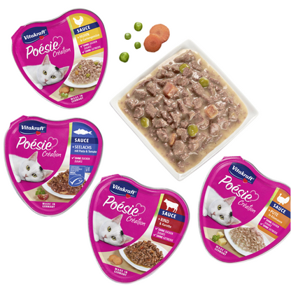 Vitakraft Poésie Création Wet Cat Food in Sauce