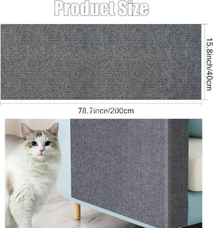 Wall-Mounted Cat Scratching Mat Grey