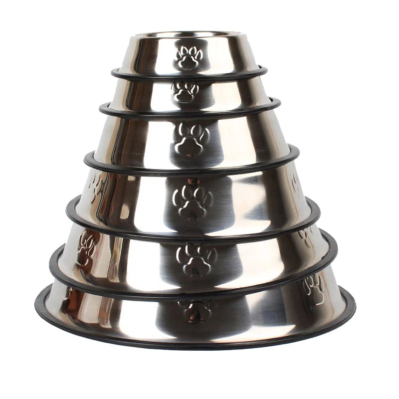 Stainless Steel Pet Bowl for Cats and Dogs