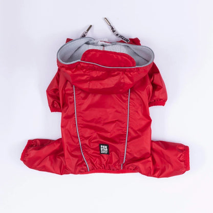 Red Sax Muson Dog Raincoat Romper