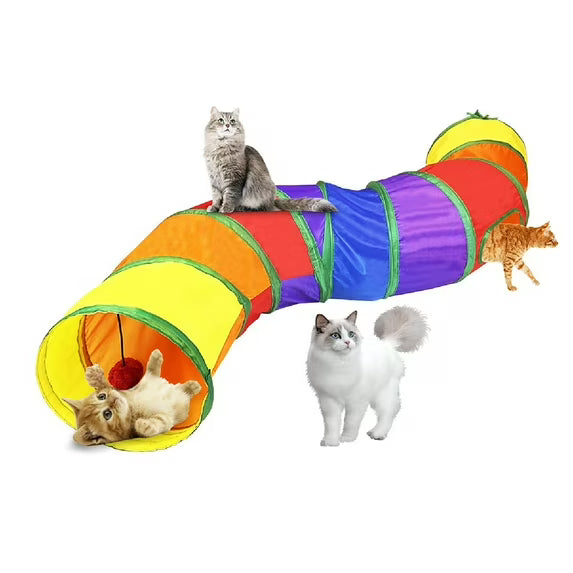 Rainbow Cat Play Tunnel