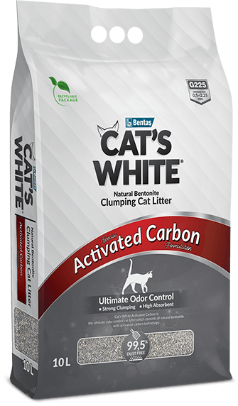 Cat’s White® Activated Carbon Clumping Cat Litter