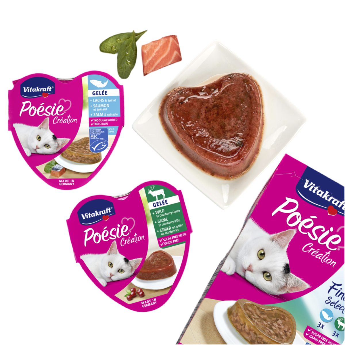 Vitakraft Poésie Création Wet Cat Food in Jelly