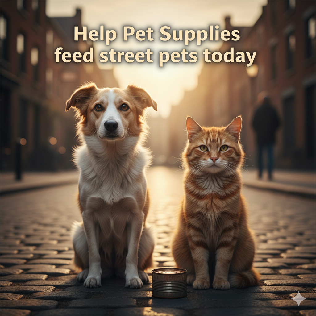 Add $1 to help Pet Supplies feed street pets today 🐶🐱