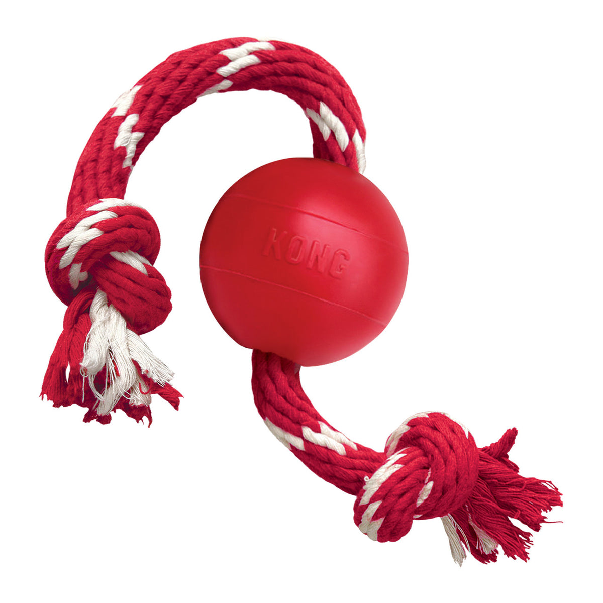 KONG Ball with Rope Small Dog Toy