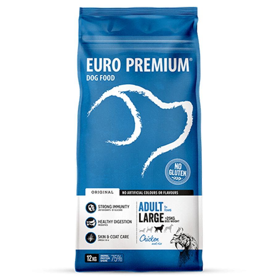 Euro Premium Adult | Large Dogs | Chicken & Rice – Dry Dog Food