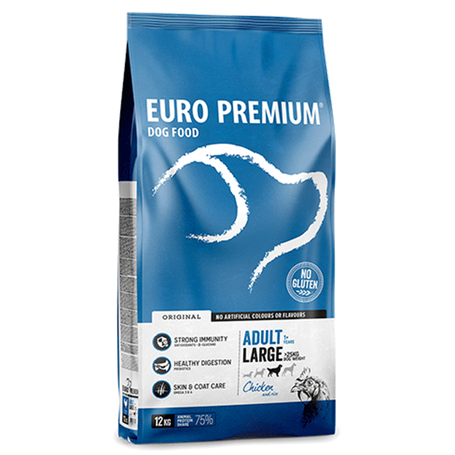 Euro Premium Adult | Large Dogs | Chicken & Rice – Dry Dog Food