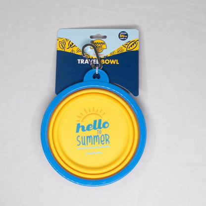 Banana Boat Collapsible Dog Travel Bowl 34oz