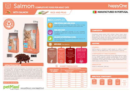HappyOne Adult Cat Salmon – Dry Cat Food
