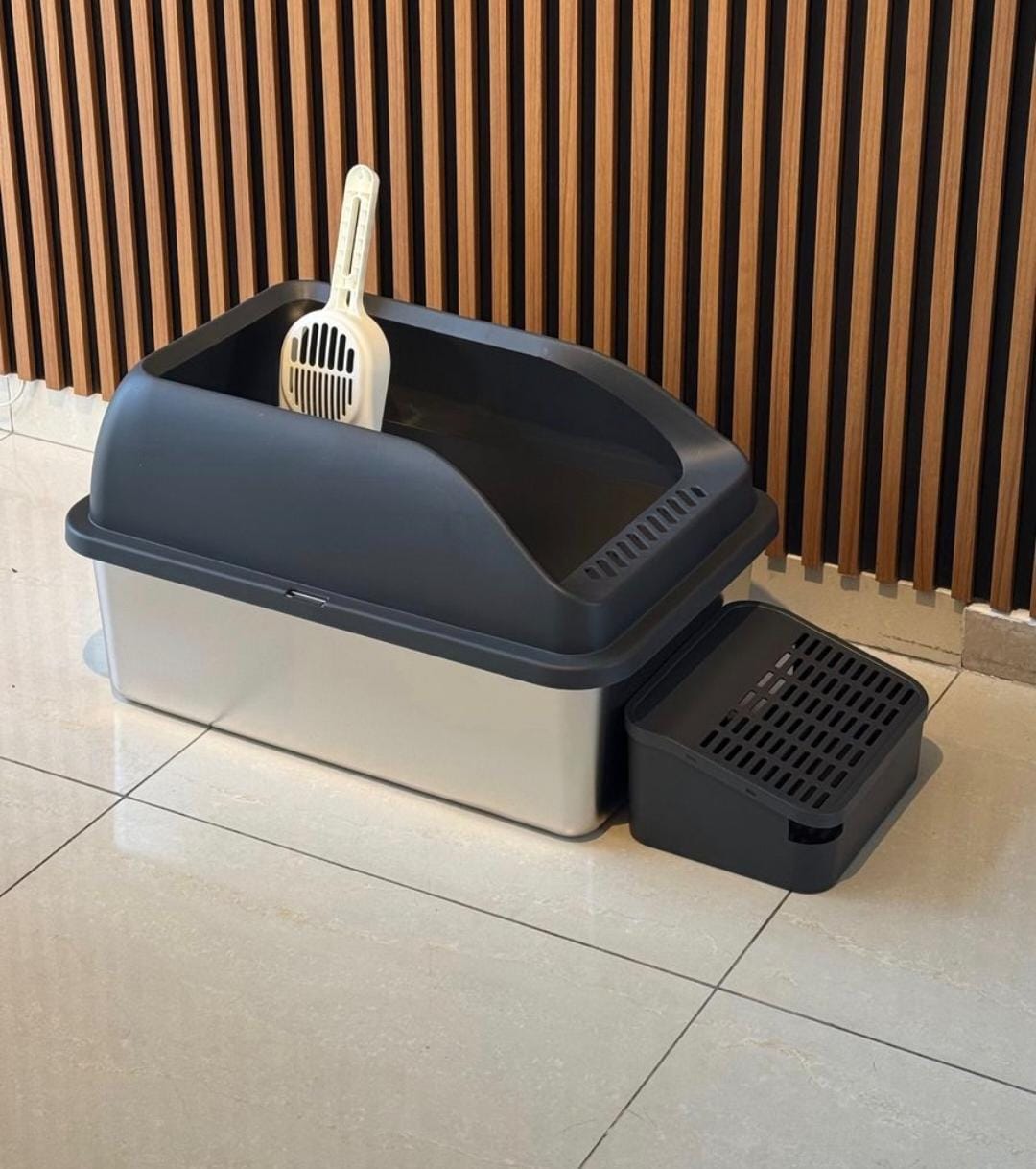 stainless steel cat litter box odor resistant
